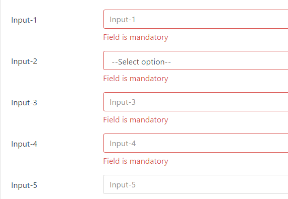jQuery Bootstrap4 Form Validation